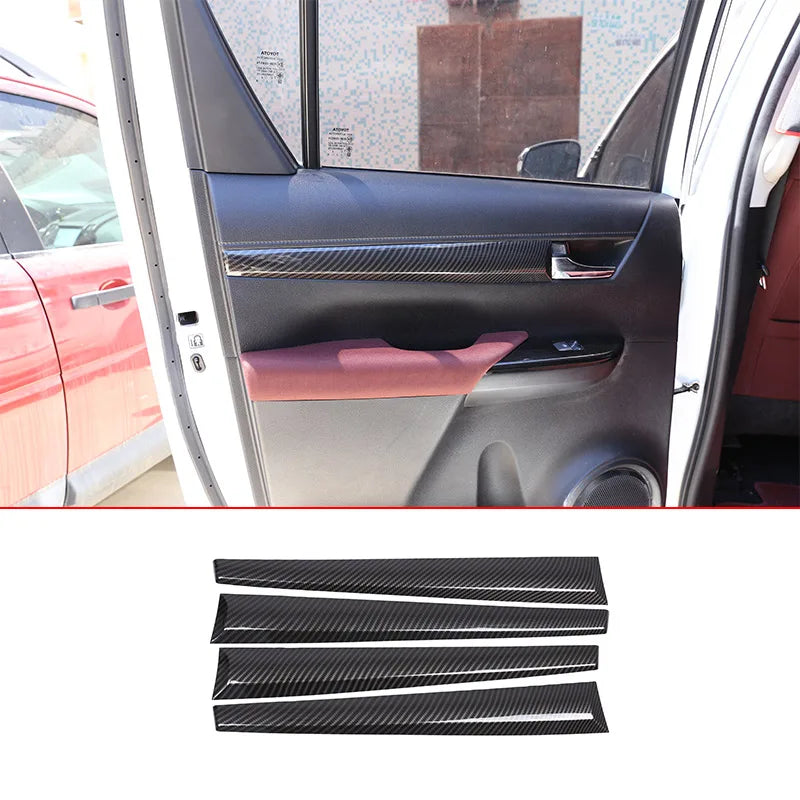 Carbon Fiber Interior Trim Covers, Toyota Hilux Revo, 2015-2020