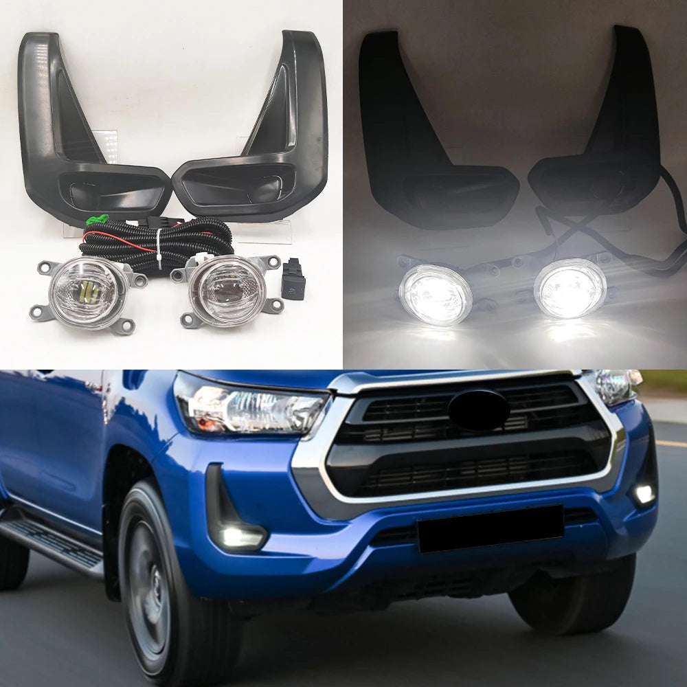 Front Bumper LED Fog lights, Toyota Hilux Revo, 2020-2022