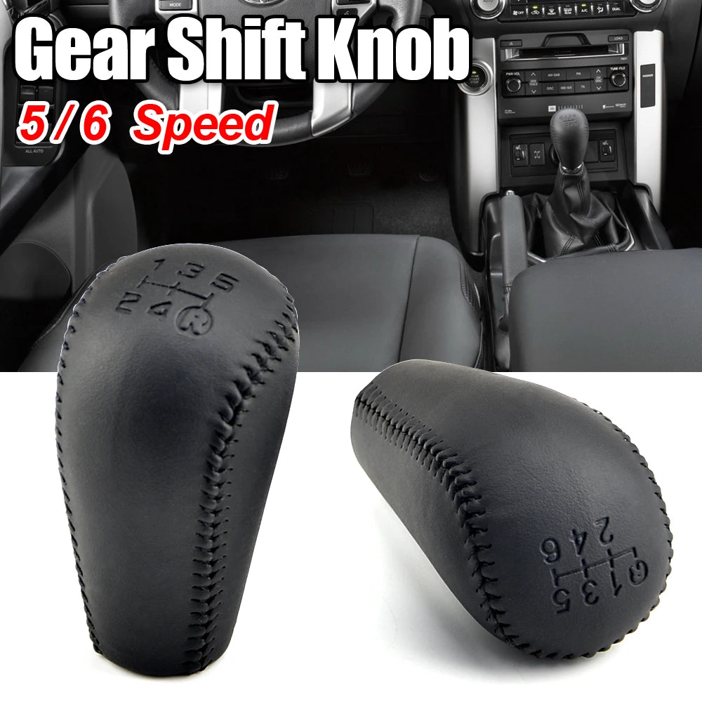 5/6 Speed Manual Leather Gear Shift Knob Head, Toyota Hilux