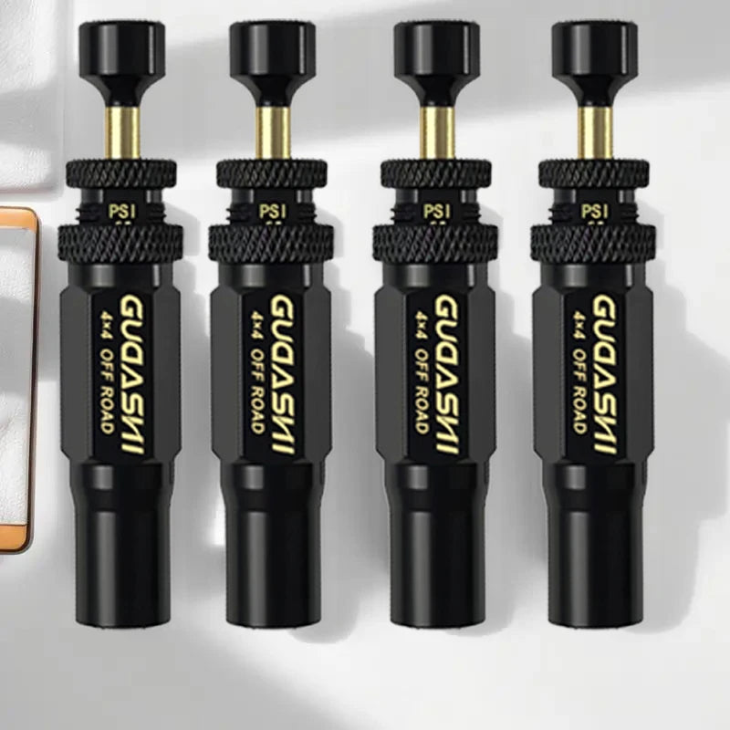 Automatic Tire Deflator, 4 Pieces, Valve Deflation