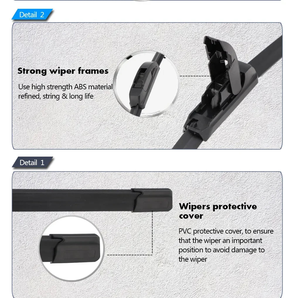 Front Windscreen Wiper Blades, Toyota Hilux, 1997-2025