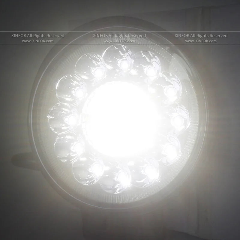 Led Light Round, 12v 24v, 4x4 Off Road Driving Light