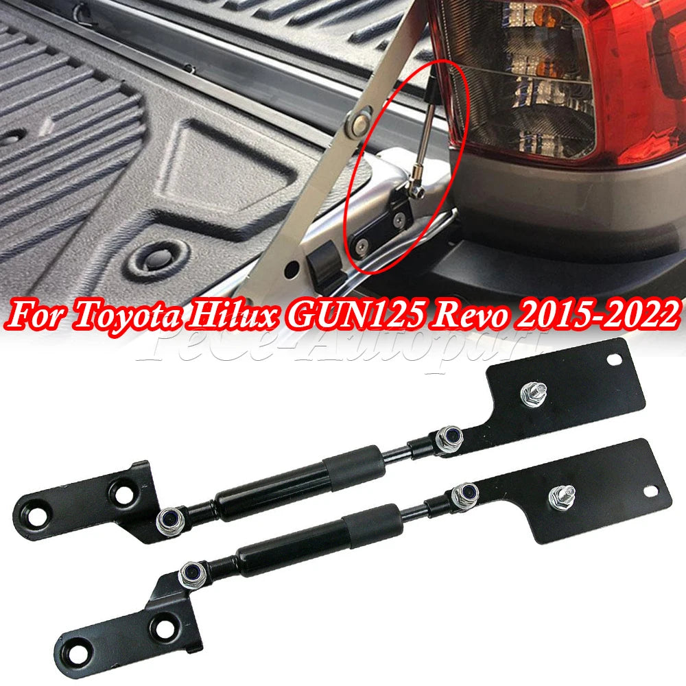 Rear Tailgate Slow Down Support Rod, Lift Strut Bar, Gas Shock Damper, Toyota Hilux Revo, 2015-2021