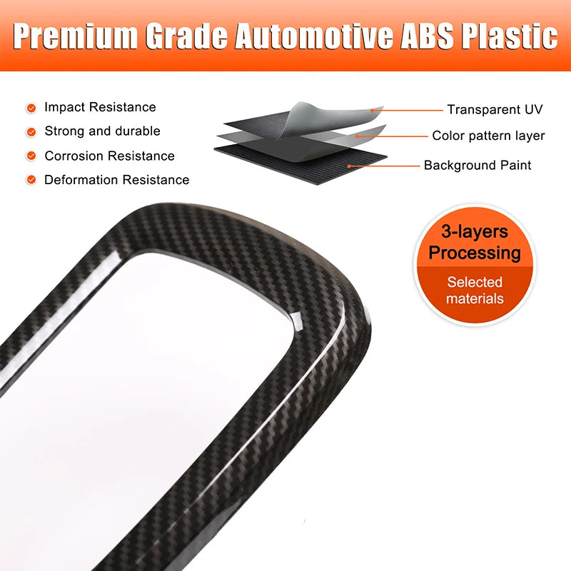 Carbon Fiber Interior Trim Covers, Toyota Hilux Revo, 2015-2020