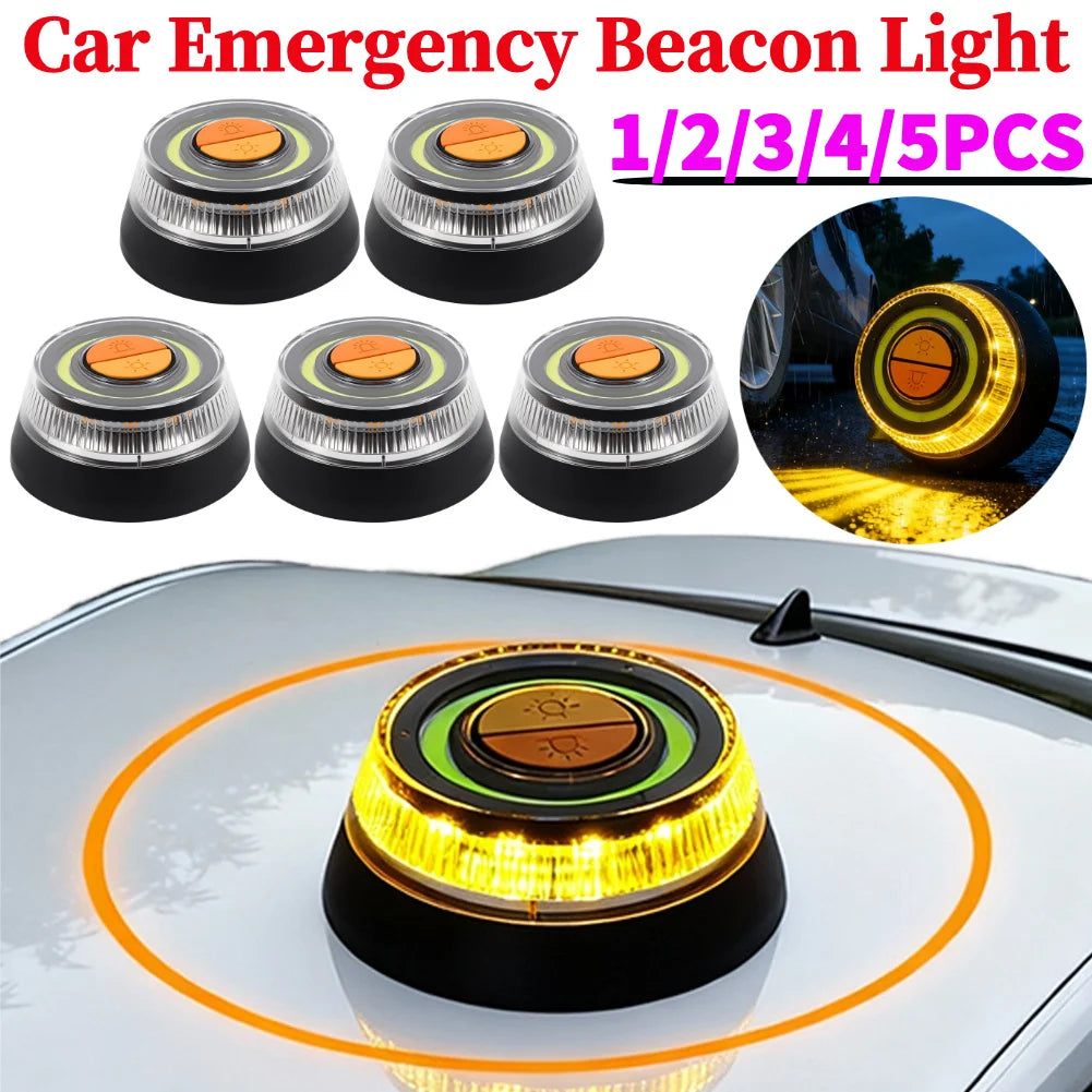 Emergency Beacon Light, 2 Light Modes, High Brightness Warning Light, Strobe Flashing Lamp