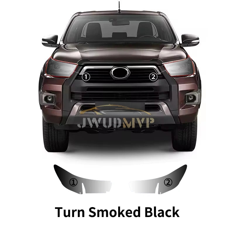 PPF TPU Smart Photochromic Headlight Protection Film, Self-Healing Anti-Scratch, Toyota Hilux Revo, 2021-2024