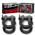 Split Shackles, 2Pcs U-hook, 8Ton, 3/4" D Shackles Set