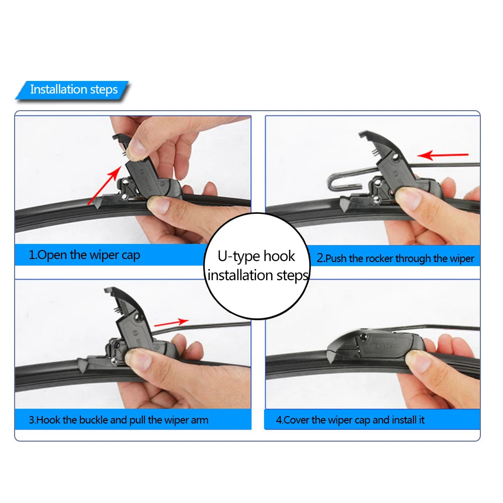 Front Windscreen Wiper Blades, Toyota Hilux, 1997-2025