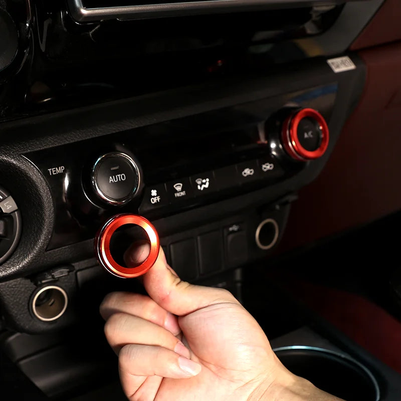 Air conditioner adjustment knob cover, Rearview mirror adjustment knob cover, Toyota Hilux