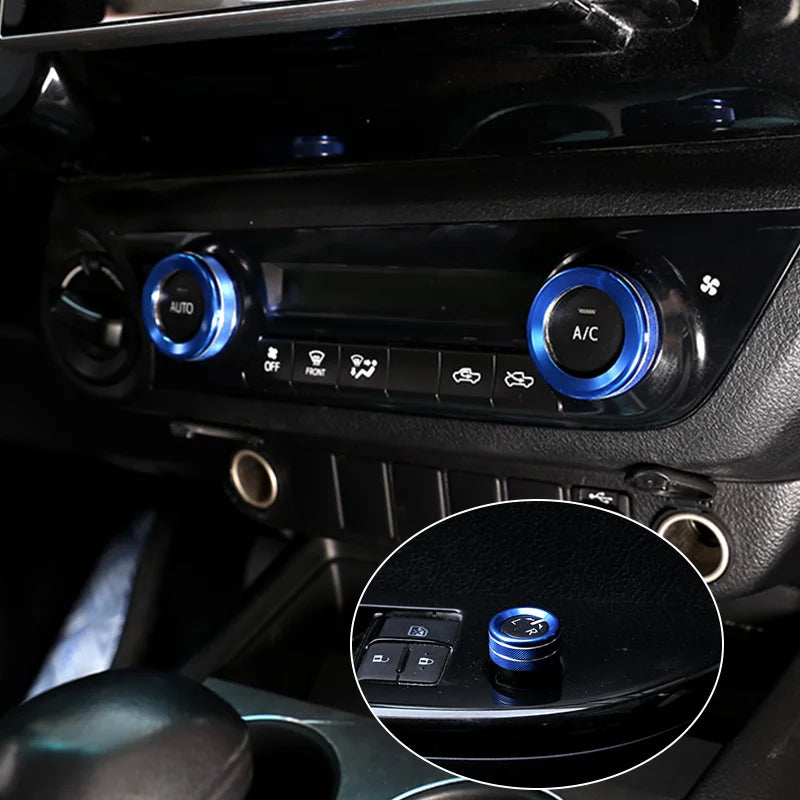 Air conditioner adjustment knob cover, Rearview mirror adjustment knob cover, Toyota Hilux