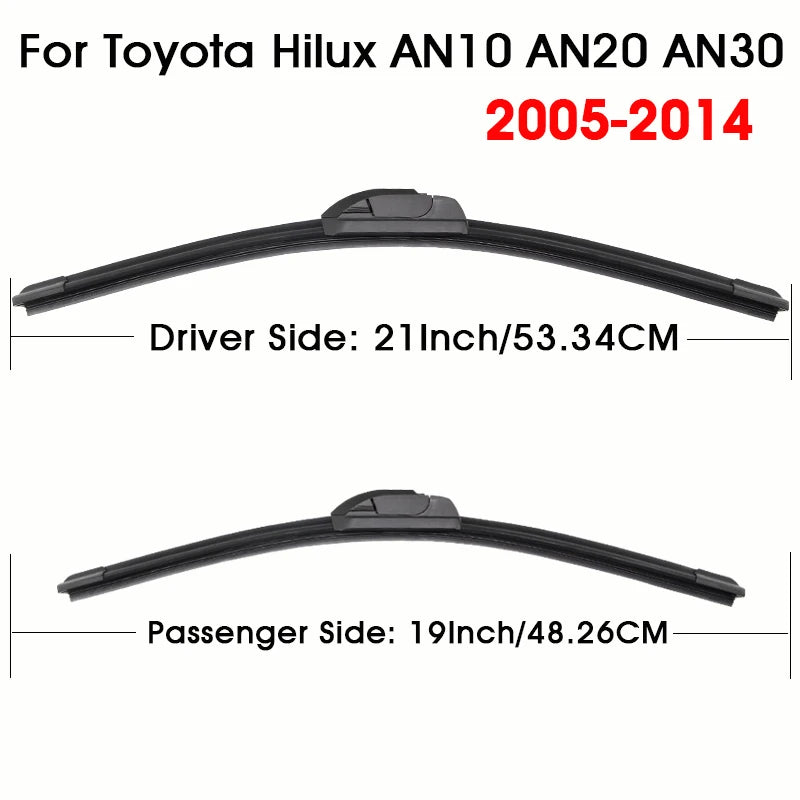 Front Windscreen Wiper Blades, Toyota Hilux, 1997-2025