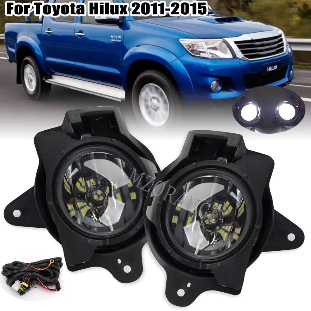 Fog Light Lamp Kit, With Harness, Halogen/LED Option, Toyota Hilux Vigo (D4D), 2011-2015