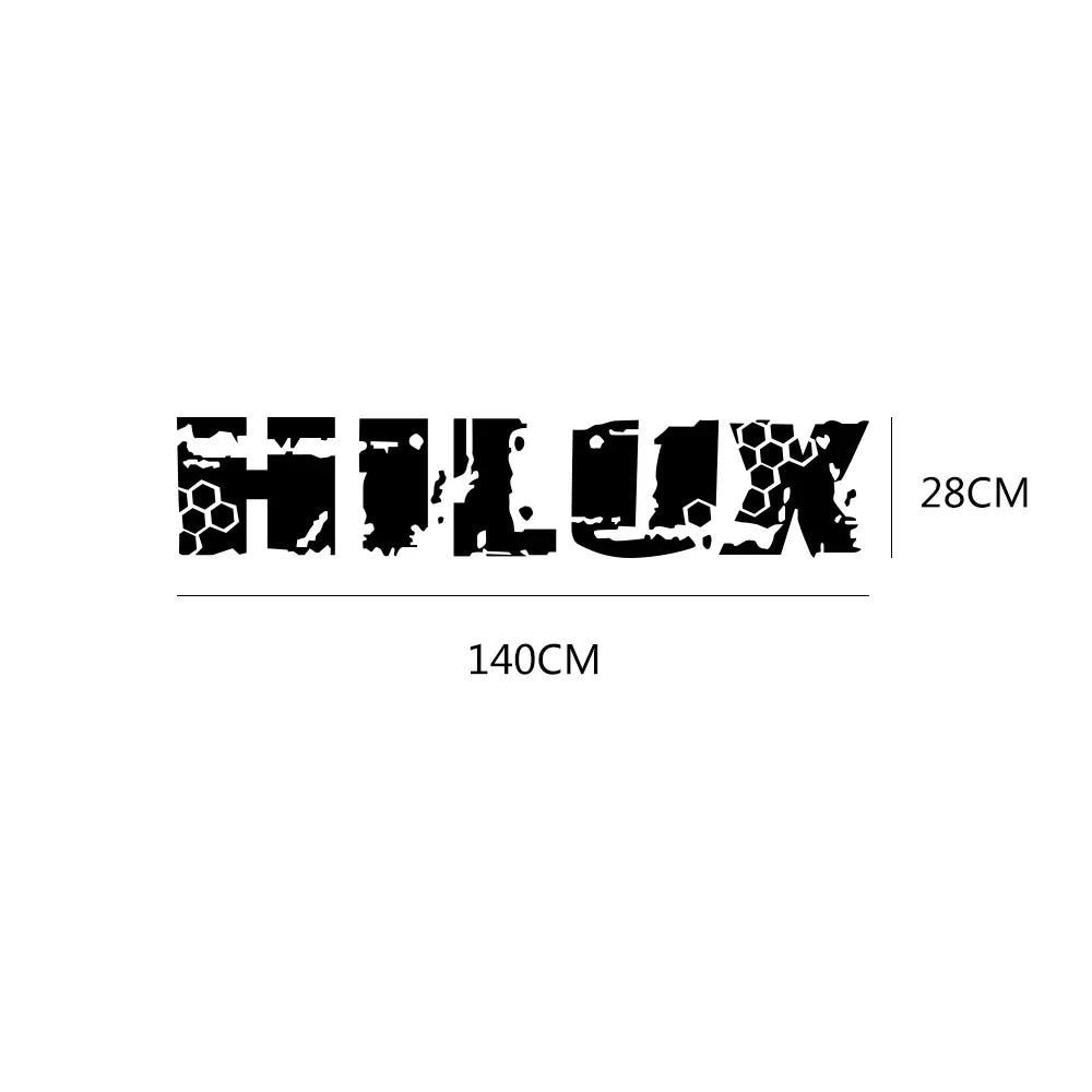Vinyl Rear Trunk Sticker, Toyota Hilux Revo/Vigo