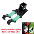 3000Kg/6600Lbs Capacity Farm Jack Wheel Lifter, Steel Heavy Duty Separated Hi Lift-Mate, 4X4 Offroad Lift Recovery Accessory