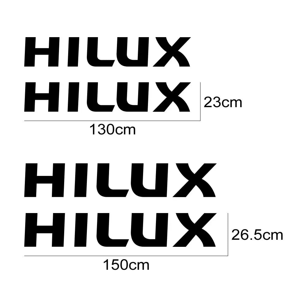 Vinyl Body Side Stickers, 2Pcs, Toyota Hilux Revo/Vigo
