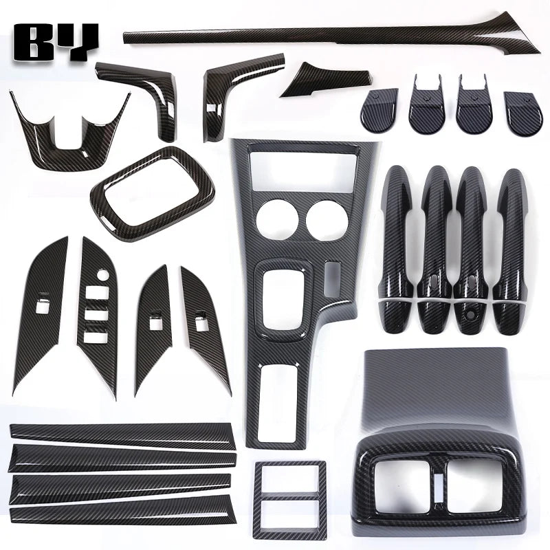 Carbon Fiber Interior Trim Covers, Toyota Hilux Revo, 2015-2020