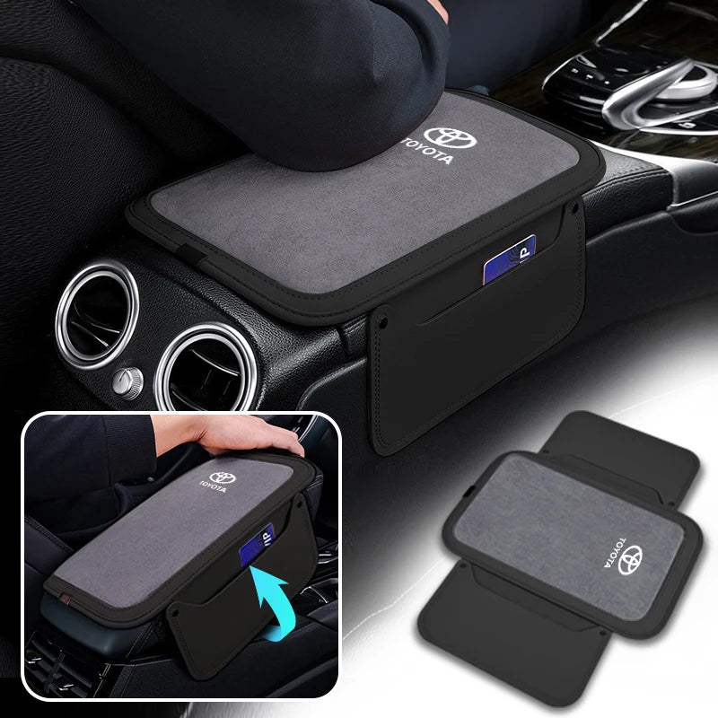 Car Central Armrest, Cushion Mat, Nonslip, Protector Cover Pad, Toyota Hilux