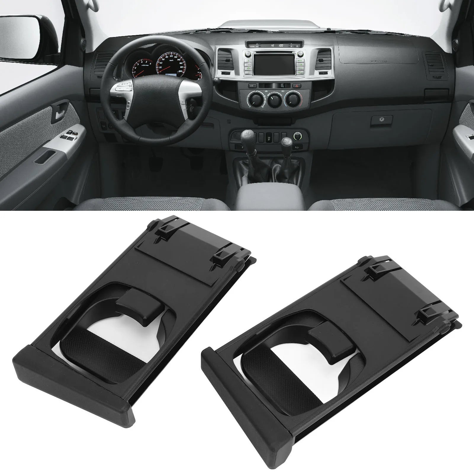 Dash Cup Holder, Ref: 25042561, TGK707, Hilux Vigo (D4D), 2005-2015, 2 Pcs