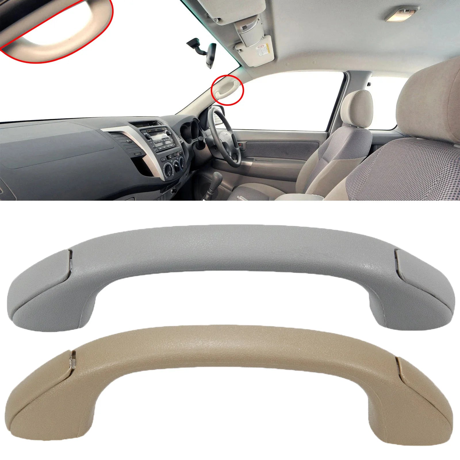 Interior Roof Grab Handle, Toyota Hilux Vigo (D4D), 2005-2015, Ref: 74611-0K040