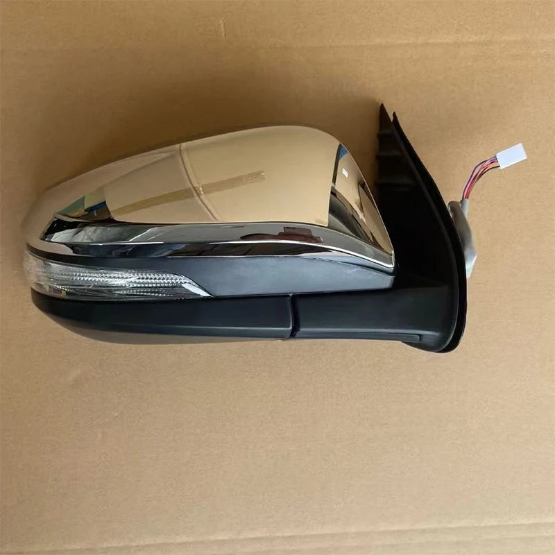 Side Mirror Assembly, 3/5/7/9 Wire, Electrically controlled lens, turn signal, Heating, folding, Toyota Hilux Revo, 2016-2023