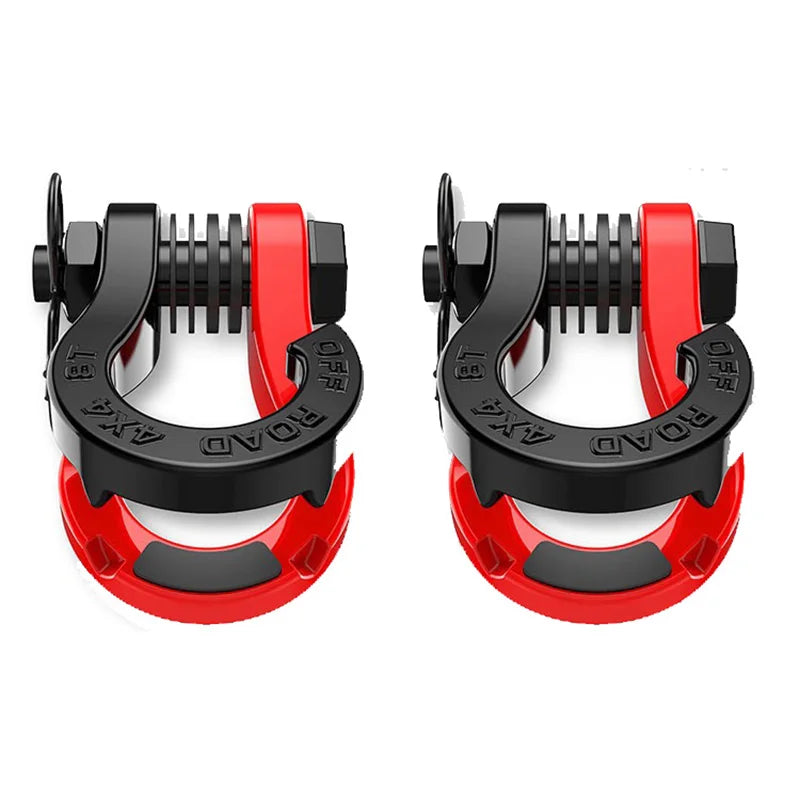 Split Shackles, 2Pcs U-hook, 8Ton, 3/4" D Shackles Set