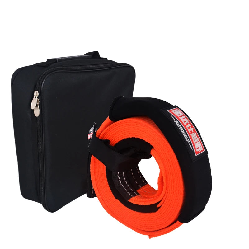 Nylon Rope/Strap Recovery Kit, High-Strength Car Tow Rope