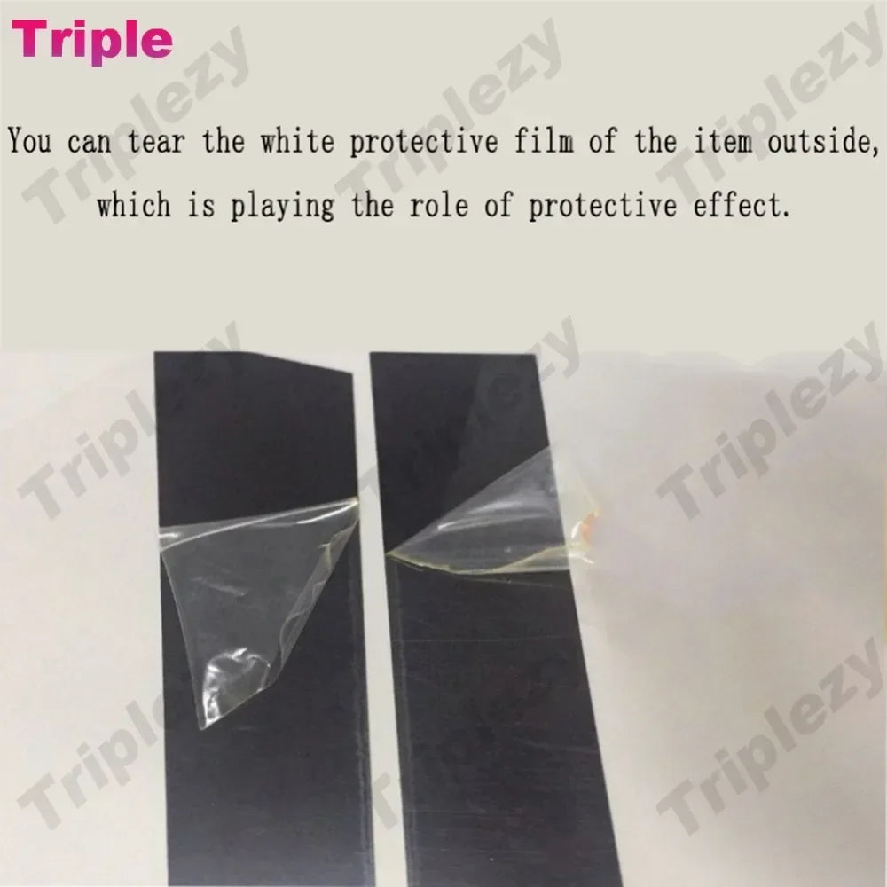 Glossy Black, Door Center Column Trim/Sticker, Toyota Hilux Revo, 2015-2023