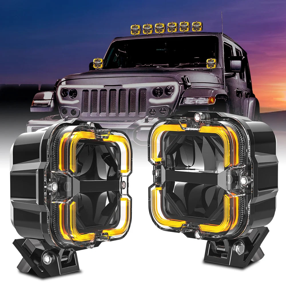 Led Work Light Bar, Amber DRL, 12V, Auxiliary