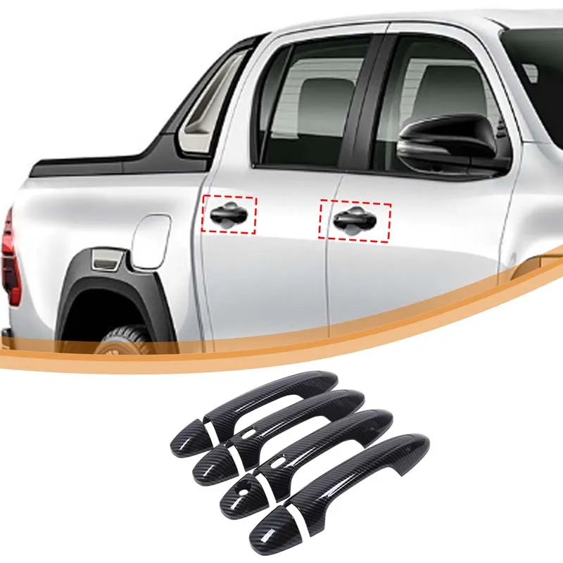 Carbon Fiber Interior Trim Covers, Toyota Hilux Revo, 2015-2020