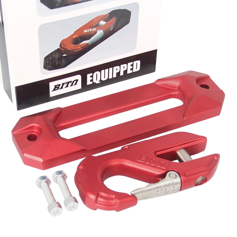 Aluminium Alloy Rope Guide Mouth with winch trailer hook, 19000LBS