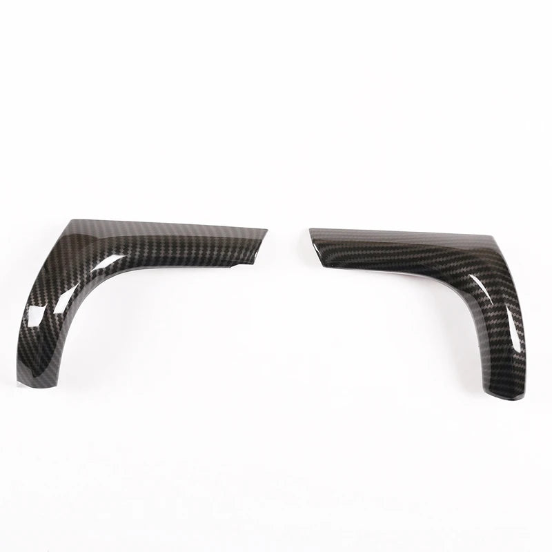 ABS Carbon Fiber Texture, Car Dashboard Side, Air Condition Outlet Vent Frame Cover Trim, Toyota Hilux, 2016 - 2022