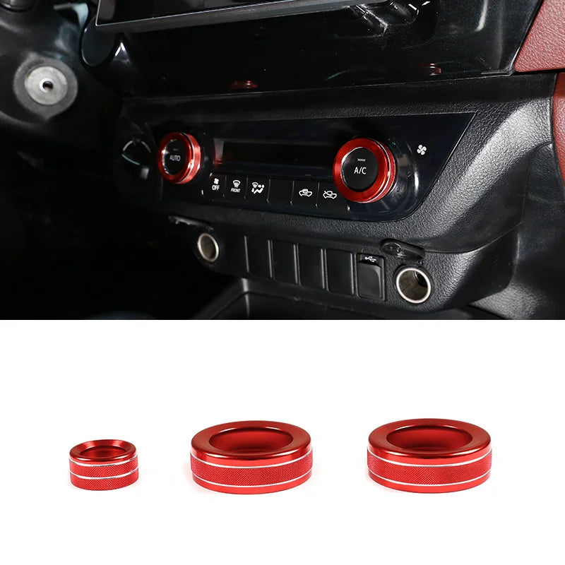 Air conditioner adjustment knob cover, Rearview mirror adjustment knob cover, Toyota Hilux