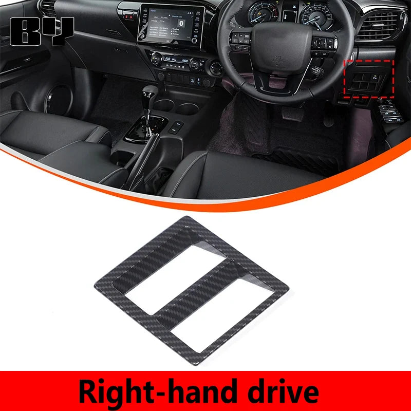 Carbon Fiber Interior Trim Covers, Toyota Hilux Revo, 2015-2020