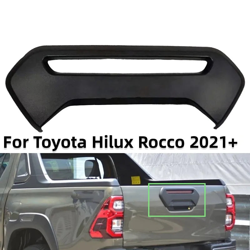 Tail Gate Brake Light Cover, Matte Black, Toyota Hilux Rocco, 2021+