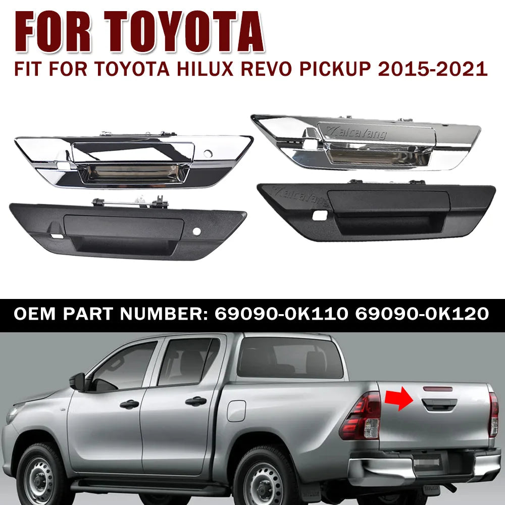Tailgate Handle, Back Door Handle, Trunk Handle, Toyota Hilux Revo, 2015-2021