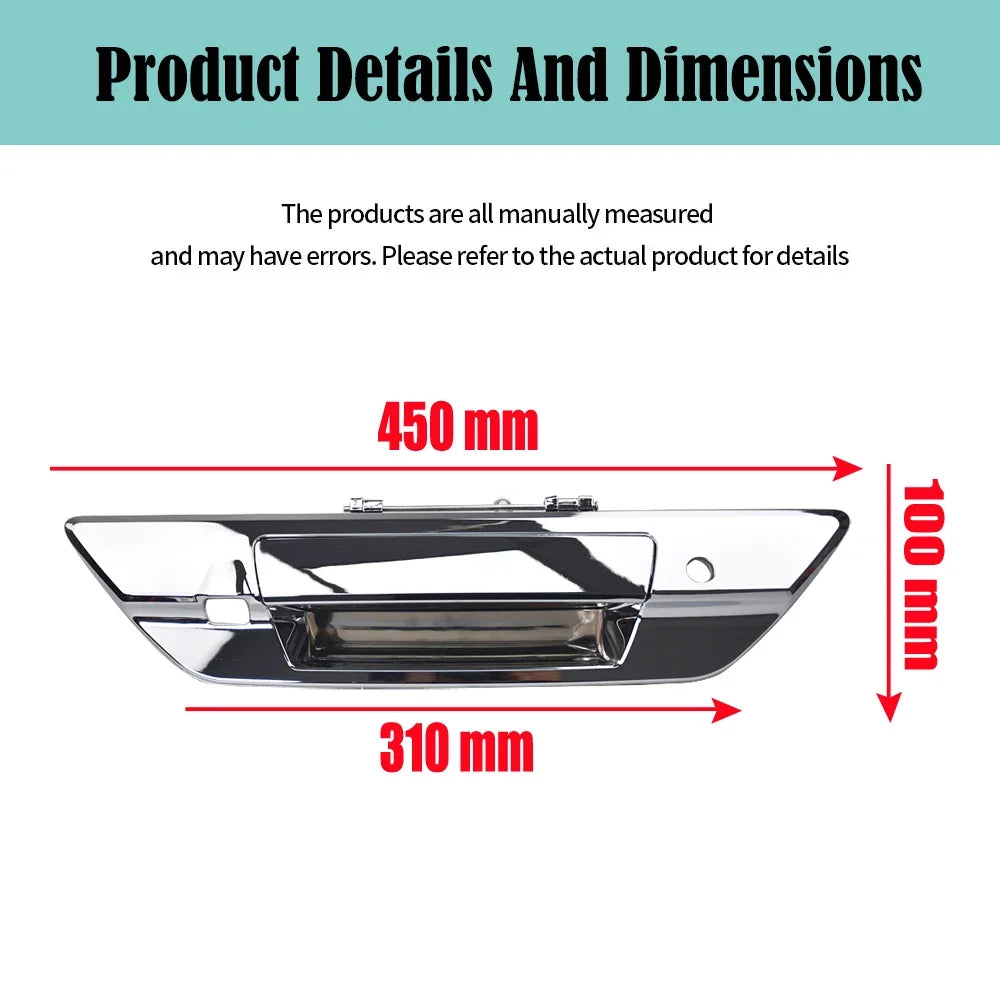 Tailgate Handle, Back Door Handle, Trunk Handle, Toyota Hilux Revo, 2015-2021