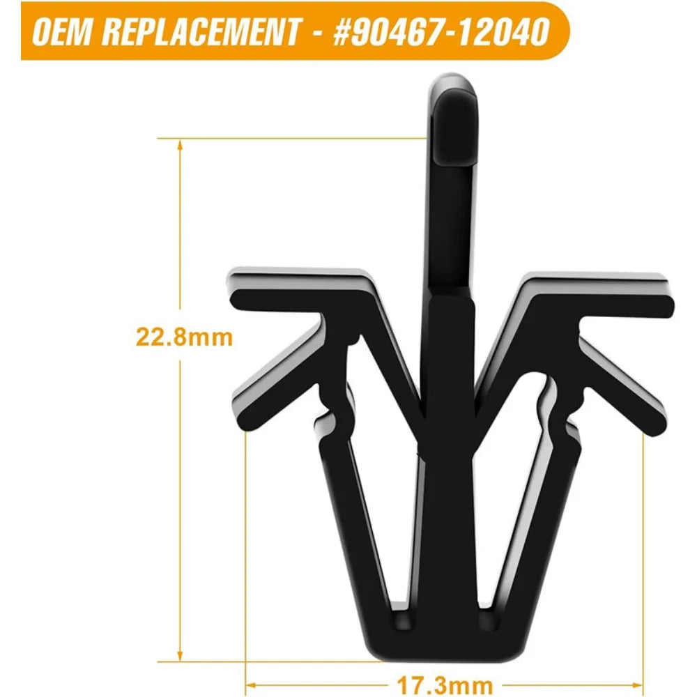 50pcs Front Grill Clips, Toyota Hilux