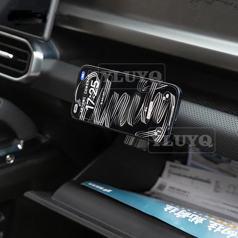 Car Phone Holder, Magnetic Gravity Cup Holder, 360° Adjustable Bracket