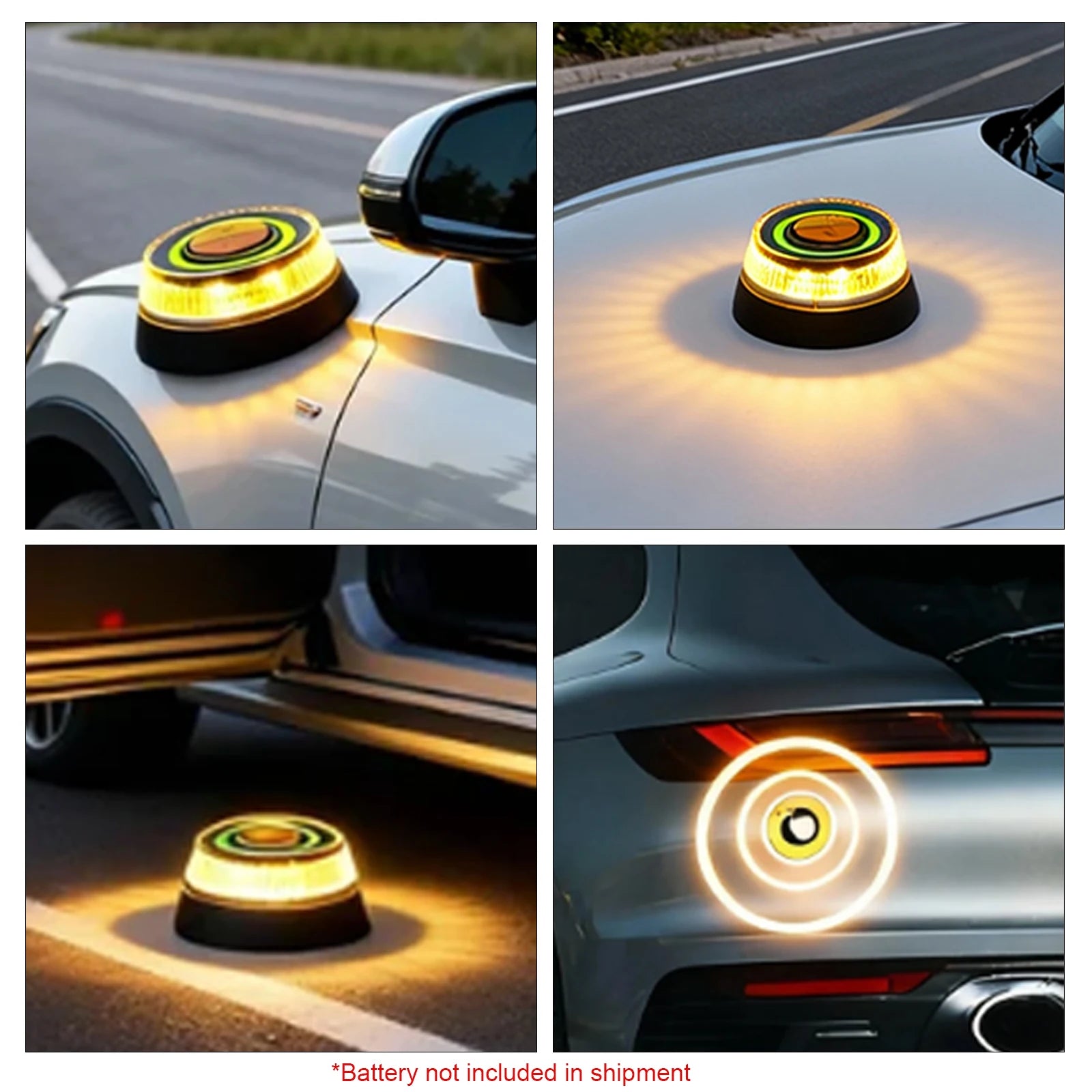 Emergency Beacon Light, 2 Light Modes, High Brightness Warning Light, Strobe Flashing Lamp