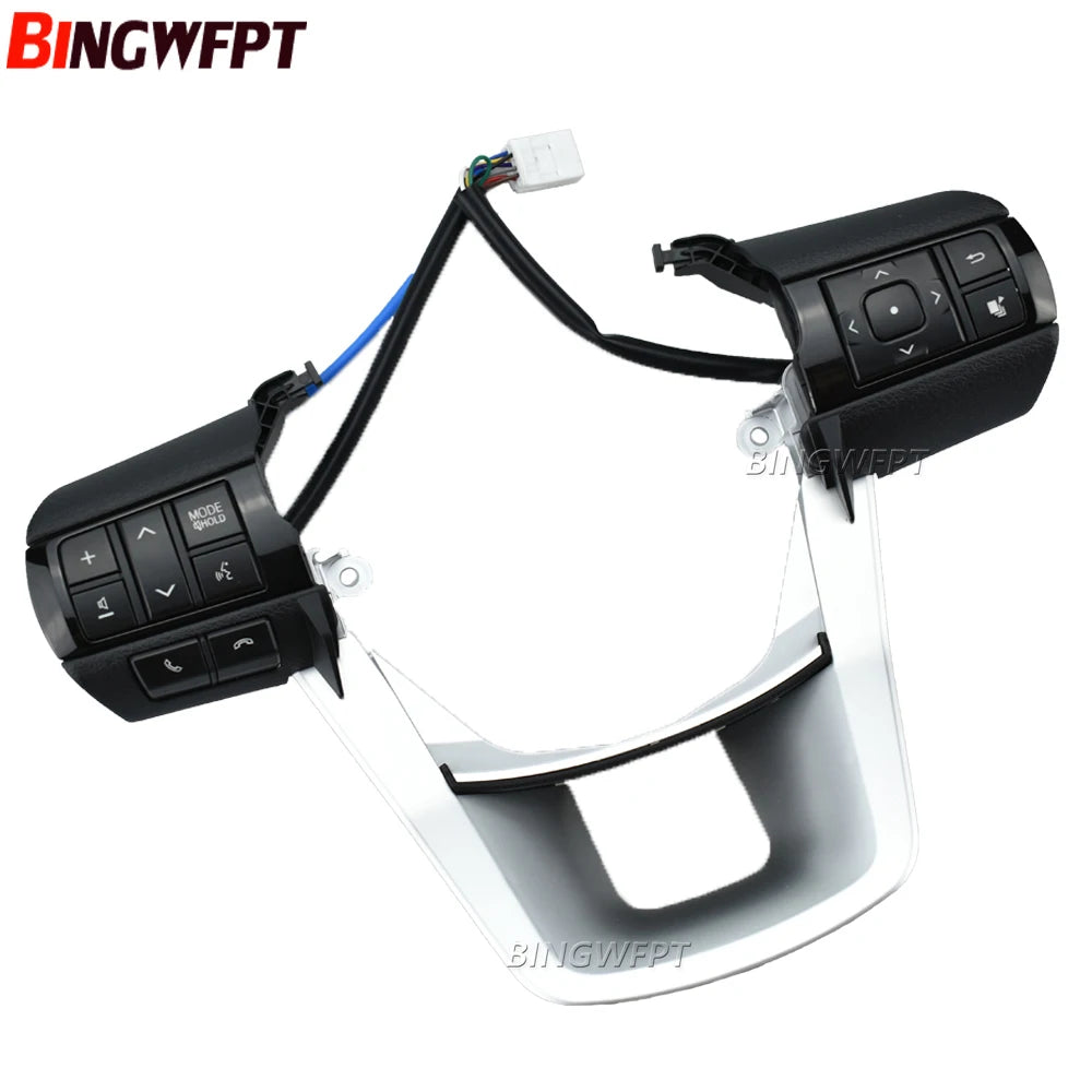 New Steering Wheel Cover With Buttons (Backlight), Toyota Hilux Revo, 2015-2020