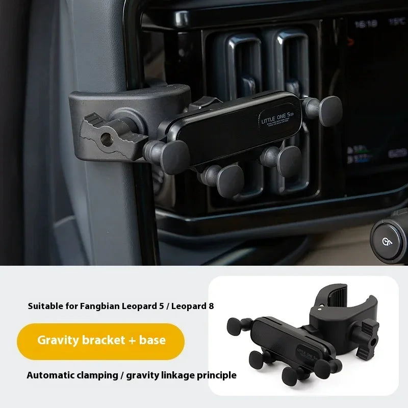 Car Phone Holder, Magnetic Gravity Cup Holder, 360° Adjustable Bracket