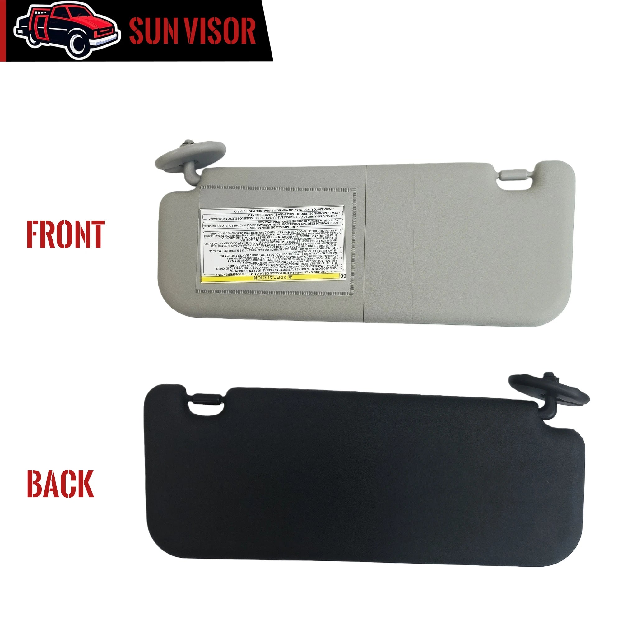 Sun Visor Panel, Toyota Hilux Revo/Rocco, 2015-2022, Ref: 74320-0KB00-C0/74310-0KC30-C0