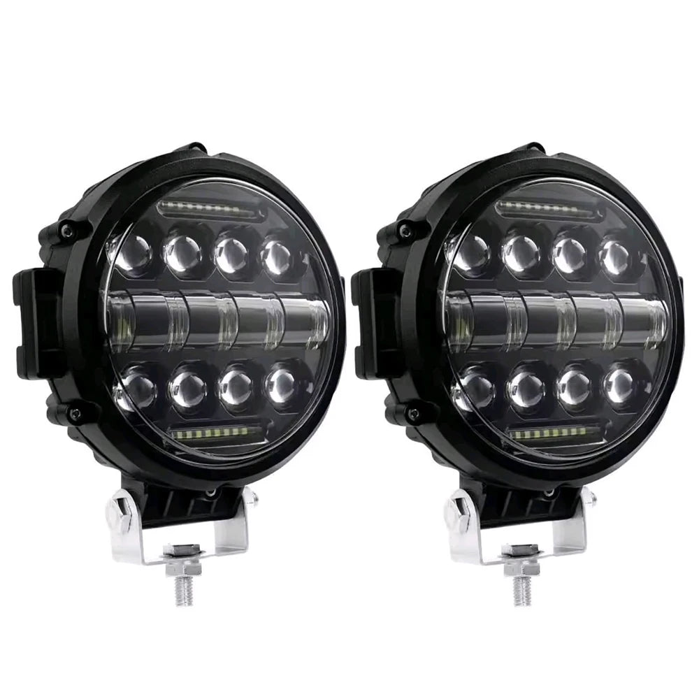 7Inch 300W Round Spot Light, High/Low Beam with DRL, Led Work Driving Lamp