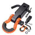 2" Heavy Duty Forged Tow Hitch Receiver, 2x2 Solid Square Hitch for Off-Road, Max Strength Towing Arm