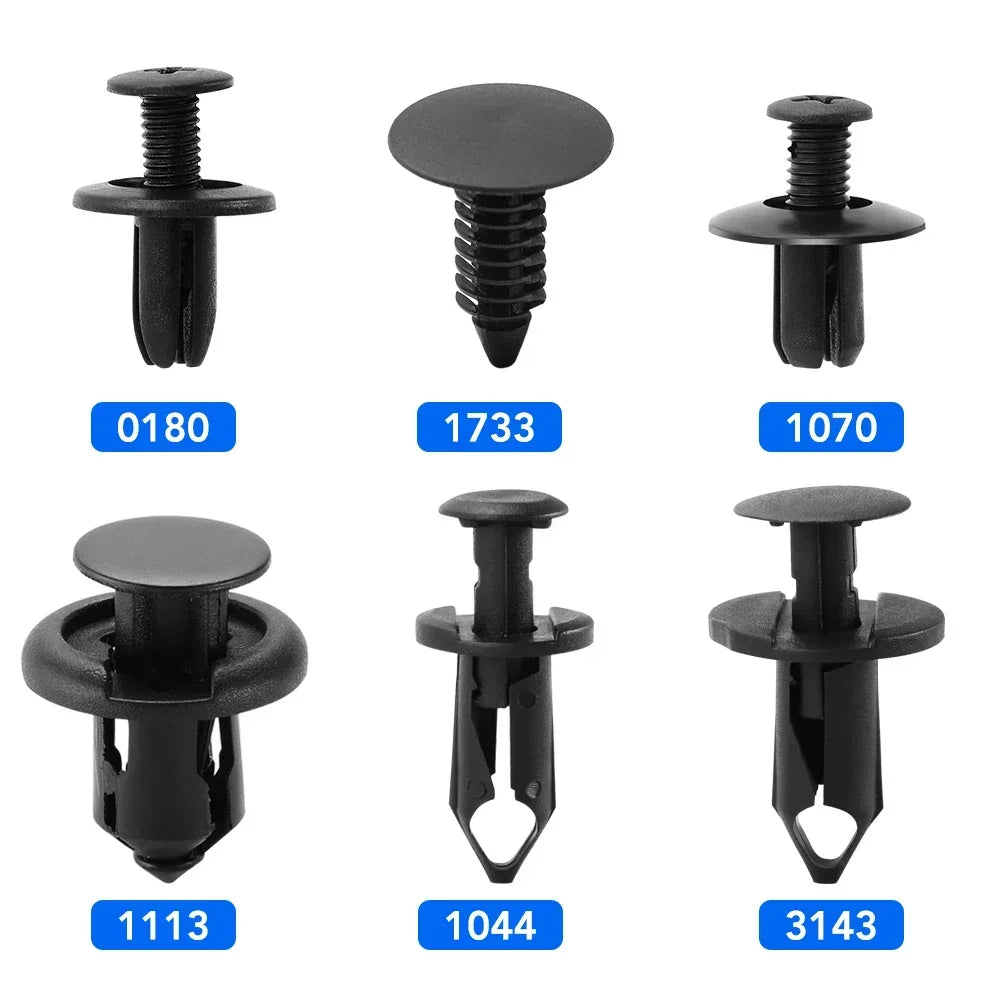 Car Clip Universal Fastener Clips, 6 Sizes, 60 Pcs, Toyota Hilux