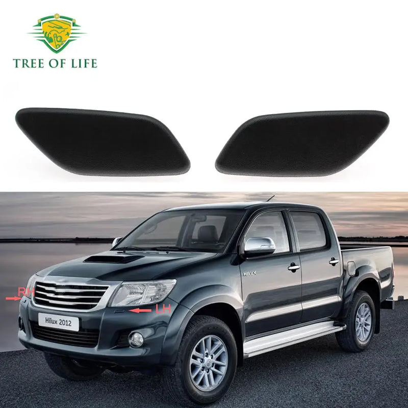 Front Bumper Headlight Washer Spray Nozzle Jet Cover Cap, Toyota Hilux Vigo (D4D), 2015, Ref: 850440K130/85045-0K120