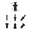 Universal Bumper Fasteners Clip, Plastic Screw Retainer Clip, 20 Pcs, 5mm, 6mm, 8mm