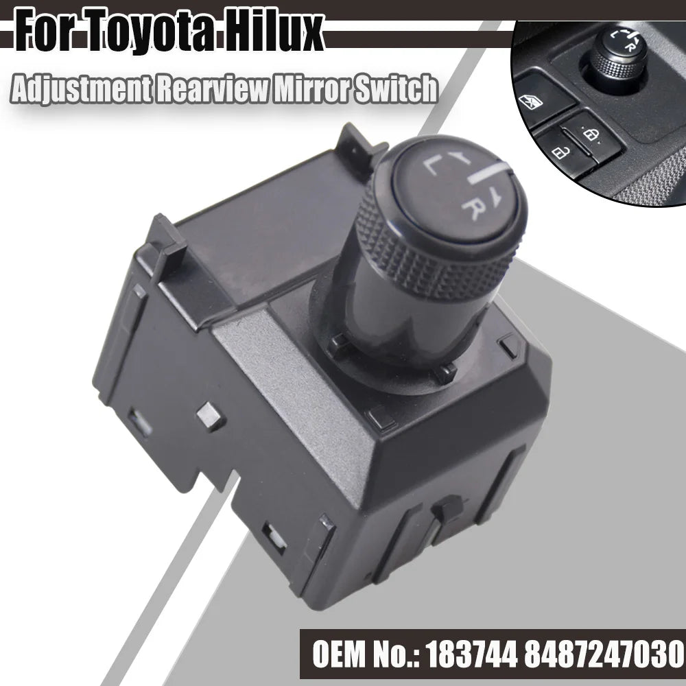 Master Adjust Knob Mirror Switch Button, Toyota Hilux Revo, 2016-2020, Ref: 183744