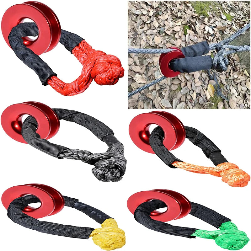 41000lbs Soft Shackle, Synthetic 4X4 Tow Shackle Strap