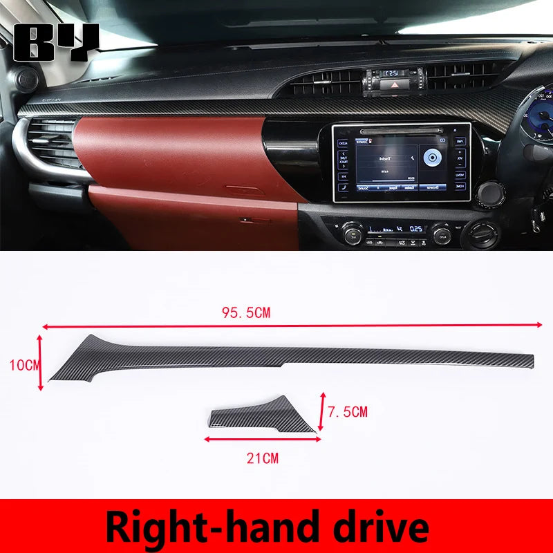 Carbon Fiber Interior Trim Covers, Toyota Hilux Revo, 2015-2020